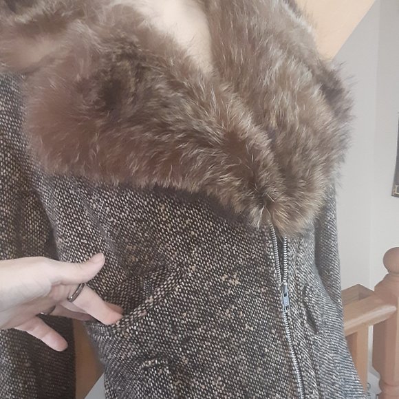 Vintage Fur/ Wool Jacket- Women's Size S/M- Excellent Condition - Picture 5 of 11